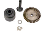 Traxxas Ring gear, 37-T/ 13-T pinion/ hardware