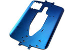 Traxxas Chassis, 6061-T6 aluminum (4.0mm) (blue)