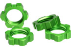 Traxxas Wheel nuts, splined, 17mm (green-anodized) (4)