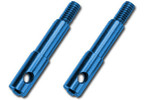 Traxxas Wheel spindles, front, 7075-T6 aluminum, blue-anodized (left & right)