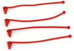 Traxxas Body clip retainer, red (4)