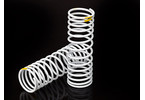 Traxxas Springs, front (white) (progressive, +20% rate, yellow stripe) (2)