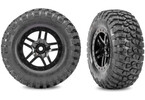Traxxas kolo 2.2/3.0", disk SCT Split-Spoke černý, pneu BFGoodrich Mud-Terrain T/A KM2 (2) (4WD p/z, 2WD z)