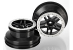 Traxxas disk 2.2/3.0" SCT Split-Spoke černý-saténový (2) (2WD přední)