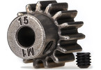 Traxxas Gear, 15T pinion 1.0M (fits 5mm shaft)/ set screw