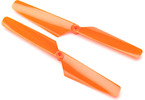 Traxxas Rotor blade set, orange (2)/ 1.6x5mm BCS (2)
