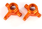Traxxas Steering blocks, 6061-T6 aluminum (orange-anodized), left & right