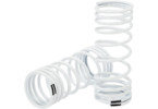Traxxas Springs, front (white) (progressive rate) (2)