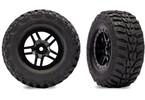 Traxxas kolo 2.2/3.0", disk SCT Split-Spoke černý, pneu Kumho (2) (4WD f/r, 2WD r)