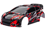 Traxxas Body, Ford Fiesta ST Rally Brushless, red