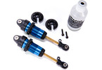 Traxxas Shocks, GTR long blue-anodized, PTFE-coated bodies, TiN shafts (2)