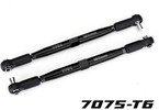 Traxxas Toe links, 7075-T6 aluminum black, 157mm (2)