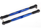 Traxxas Toe links, 7075-T6 aluminum blue, 157mm (2): X-Maxx