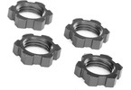 Traxxas Wheel nuts, splined, 17mm, serrated (gray-anodized) (4)