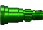 Traxxas Stub axle, aluminum green-anodized) (1) (use only with #7750X)