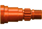 Traxxas Stub axle, aluminum, (orange-anodized) (1) (for use only with #7750X)