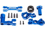 Traxxas Steering bellcranks (left & right)/ draglink (6061-T6 aluminum, blue-anodized) (fits XRT)
