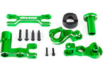 Traxxas Steering bellcranks (left & right)/ draglink (6061-T6 aluminum, green-anodized) (fits XRT)