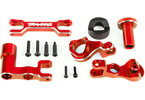 Traxxas Steering bellcranks (left & right)/ draglink (6061-T6 aluminum, red-anodized) (fits XRT)