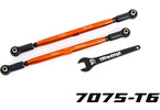 Traxxas spojovačka řízení hliníková oranžová (2) (pro #7895)