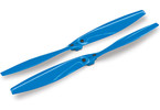 Traxxas Rotor blade set, blue (2) (with screws)