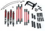 Traxxas Long Arm Lift Kit, TRX-4, complete, red