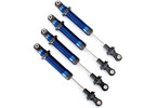 Traxxas shocks, GTS, blue-anodized (for TRX-4 Long Arm Lift Kit) (4)