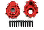 Traxxas Portal housings, outer, aluminum (red-anodized) (2)