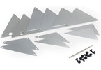 Traxxas Tube chassis, inner panels (silver aluminum)