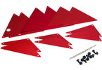 Traxxas Tube chassis, inner panels, aluminum (red-anodized)