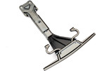 Traxxas Skidplate, front (plastic) (satin black chrome-plated)