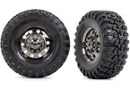 Traxxas Tires and wheels 2.2", TRX-6 wheels, Canyon RT 2.2x4.6" tires (front) (2)