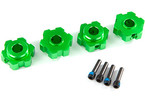 Traxxas náboj kola hliníkový zelený (4)