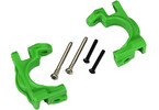 Traxxas Caster blocks, extreme heavy duty, green (left & right) (for use with #9080 upgrade kit)