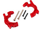 Traxxas Caster blocks, extreme heavy duty, red (left & right) (for use with #9080 upgrade kit)