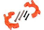 Traxxas Caster blocks, extreme heavy duty, orange (left & right) (for use with #9080 upgrade kit)