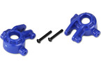 Traxxas Steering blocks, extreme heavy duty, blue (left & right) (for use with #9080 upgrade kit)