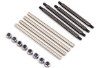 Traxxas Suspension pin set, extreme heavy duty, complete (front and rear) (hardened steel) (for use