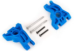 Traxxas Carriers, stub axle, rear, extreme heavy duty, blue (left & right) (for use with #9080 upgra
