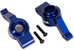 Traxxas Carriers, stub axle, rear, aluminum (blue-anodized) (for use with #9080)