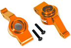 Traxxas Carriers, stub axle, rear, aluminum (orange-anodized) (for use with #9080)