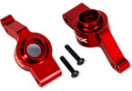 Traxxas Carriers, stub axle, rear, aluminum (red-anodized) (for use with #9080)