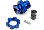 Traxxas Wheel hub, splined, 17mm, short (blue-anodized) (for use with #9080)