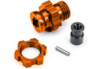 Traxxas Wheel hub, splined, 17mm, short (orange-anodized) (for use with #9080)
