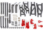 Traxxas Suspension Upgrade Kit, extreme heavy duty, red (fits Rustler 2WD or Stampede 2WD)