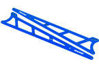 Traxxas Side plates, wheelie bar, blue (aluminum) (2)