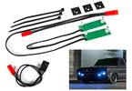 Traxxas LED osvětlení přední kompletní modré