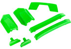 Traxxas Body reinforcement set, green/ skid pads (roof) (fits #9511 body)