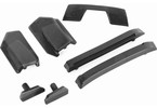 Traxxas Body reinforcement set, black/ skid pads (roof) (fits #9511 body)