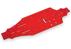 Traxxas Chassis, Sledge, aluminum (red-anodized)